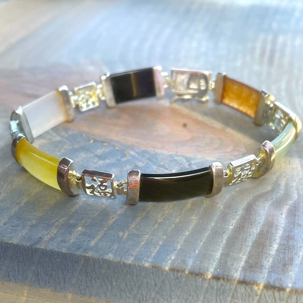 Silver & Jade Bracelet